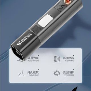Đèn Pin SMILING SHARK Siêu Sáng SD-1017S Kèm Bật Lửa