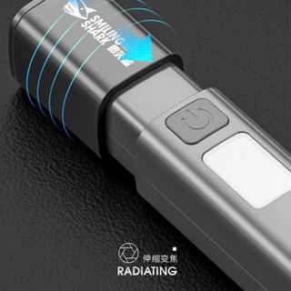 Đèn Pin SMILING SHARK Siêu Sáng SD-1017S Kèm Bật Lửa