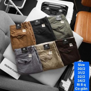 Sọt kaki nam co giãn.   Phom căn bãn , chấm gối.