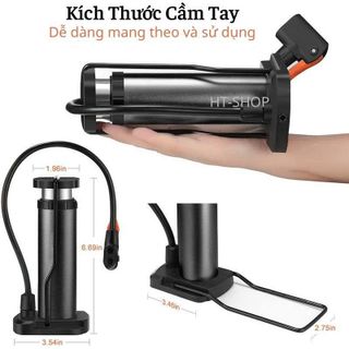 BƠM XE ĐẠP CHÂN ĐỨNG FOOT PUMP MẶT TRÒN