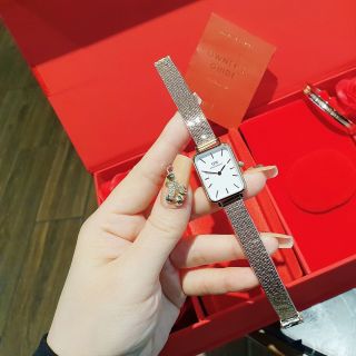 SET QUỐC TẾ PHỤ NỮ HỘP HOA HỒNG ĐỎ DANIEL W CAO CẤP DÂY QUARDO VÀ CUFF