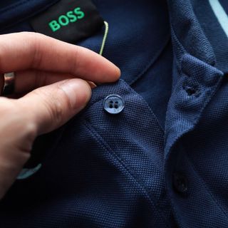 Polo B.O.O.S cổ viền  Chất cá sấu 2 chiều mềm mịn, thoáng mát.