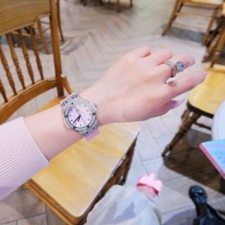 ĐỒNG HỒ NỮ CAO CẤP HULOT MÀU HỒNG MẶT XÀ CỪ NIỀNG HỘT FULL