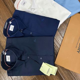 SƠMI NAM TAY NGẮN NEW.  Chất cotton gân chéo chìm dư xịn.