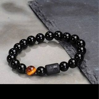 Chuỗi đeo tay đen đá thạch anh 10ly 15k rẻ nha