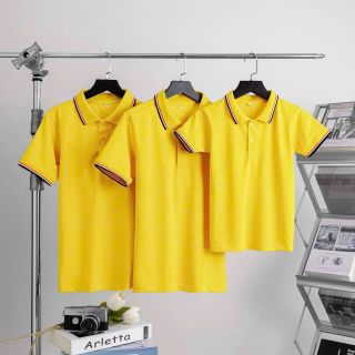 Áo Polo Nam Nữ 100% Cotton Cổ Bẻ Cao Cấp - Áo Thun Gia Đình Co Giãn Thấm Hút Size 1-XXXL Hà Đinh