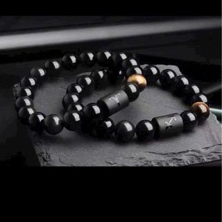 Chuỗi đeo tay đen đá thạch anh 10ly 15k rẻ sang trọng