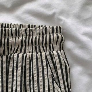 Quần dài ống rộng kẻ sọc , vải đũi xốp mềm mát , dài quần 98 - 102cm