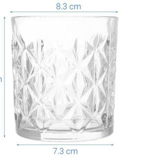 BỘ 6 LY THUỶ TINH WHISKY 340ML KB032-2 (T8)