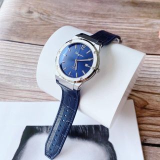 SĂN SALE ĐẦU NĂM ĐỒNG HỒ NAM SIÊU CẤP SALVATHORE XANH NAVY DÂY DA FULLBOX