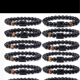 Chuỗi đeo tay đen đá thạch anh 10ly 15k rẻ xinh sang trong