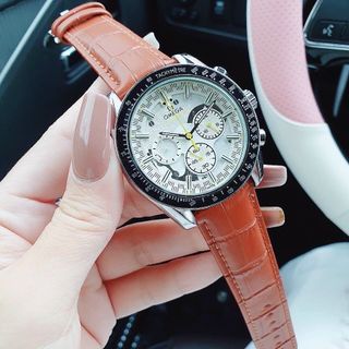 SĂN ĐẦU NĂM SALE ĐỒNG HỒ NAM TRUNG CẤP ÔMAGE DÂY DA CÁ SẤU FULL KIM