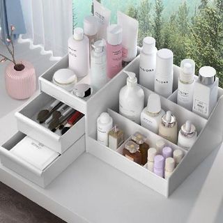 KỆ ĐỰNG MỸ PHẨM 3 TẦNG 2 NGĂN KÉO