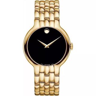 ĐỒNG HỒ NAM NỮ CAO CẤP MOVODA VETURI DÂY THÉP MẶT ĐEN TRƠN LẺ