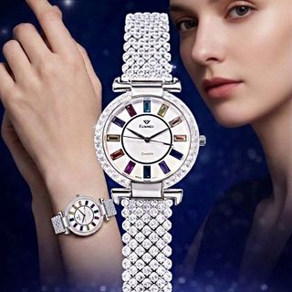 ĐỒNG HỒ NỮ CHÍNH NGẠCH FUNMEI F4604 ĐÍNH ĐÁ SWA FULLBOX HOÁ ĐƠN