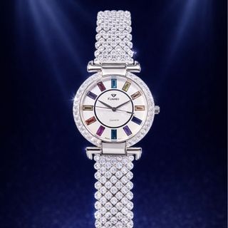 ĐỒNG HỒ NỮ CHÍNH NGẠCH FUNMEI F4604 ĐÍNH ĐÁ SWA FULLBOX HOÁ ĐƠN