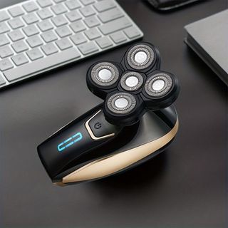 Máy cạo đầu trọc, cạo râu MG 5800 5 lưỡi, kèm 5 phụ kiện cắt tỉa, máy cạo sạch sát chân tóc