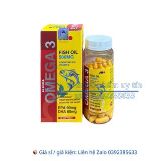 Viên uống Alaska Omega 3 giúp tăng cường thị lực, tốt cho tim mạch hộp 100 viên