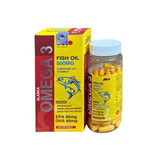 Viên uống Alaska Omega 3 giúp tăng cường thị lực, tốt cho tim mạch hộp 100 viên
