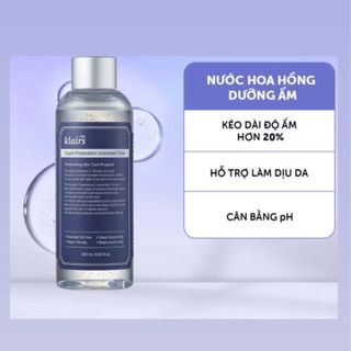 💧 Toner Klairs Không Mùi – Cấp Ẩm Dịu Nhẹ Cho Mọi Loại Da