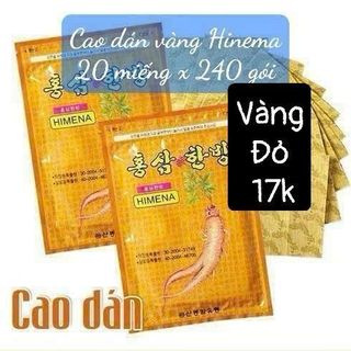Cao dán hồng sâm