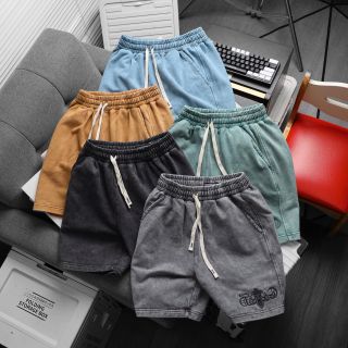 Short wash chrome nam.  Chất nỉ cua cotton 350gsm dày dặn mền mịn.  Form slim fit.