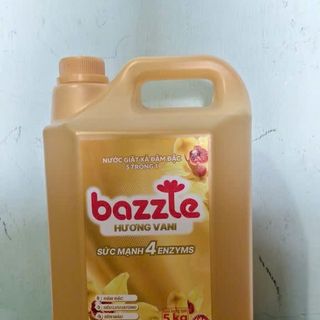 Bazzle Nước Giặt Xả Đậm Đặc 5 Trong 1 Hương Hồng Đỏ Sức Mạnh 4 Enzymes 5kg