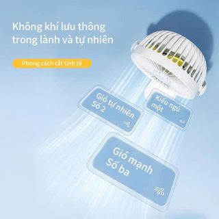 QUẠT KẸP BÀN CỐ ĐỊNH PIN 1200