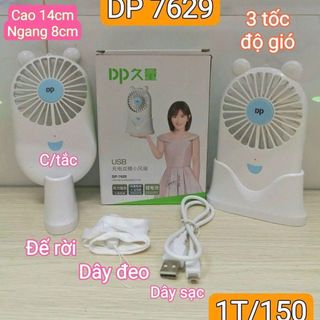 QUẠT SẠC TÍCH ĐIỆN DÂY ĐEO DP-7628