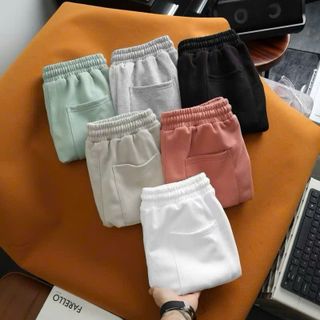 Mẫu quần short nam. Chất vải Nỉ Cua dày mịn, đồng chất.