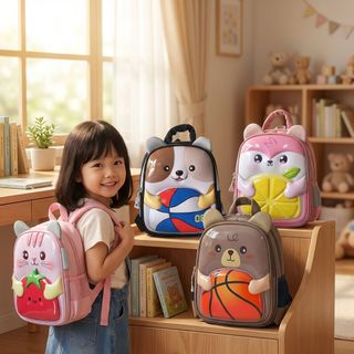 BALO MẦM NON A802 NHỎ GỌN – HỌA TIẾT 3D NỔI NỔI BẬT - PIPI STORE