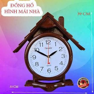 ĐỒNG HỒ TREO TƯỜNG HÌNH MÁI NHÀ