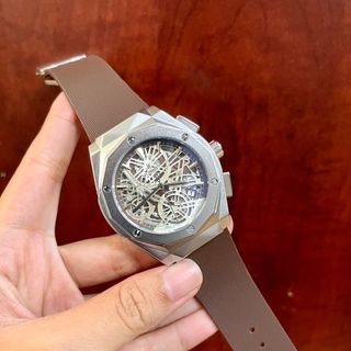 SĂN SALE ĐẦU NĂM ĐỒNG HỒ NAM TRUNG CẤP HULOT DÂY DA MẶT TRÒN GIÁ MỚI