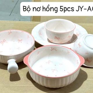 Bộ 5 Chi Tiết Nơ Hồng JY-A016 (THÙNG 10B)