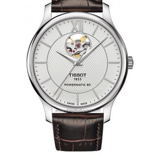 ĐỒNG HỒ NAM SIÊU CẤP TIXOT DÂY DA MẶT TRẮNG VIỀN BẠC AUTOMATIC FULLBOX HÃNG