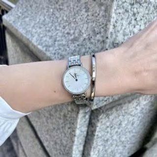 ĐỒNG HỒ NỮ CAO CẤP D WELLINGTON LUMINE DÂY THÉP MẶT TRÒN VIỀN ĐÁ HỘP NƠ TEM
