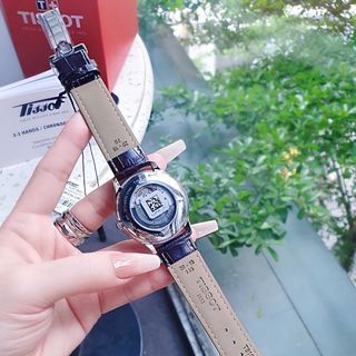 ĐỒNG HỒ NAM SIÊU CẤP TIXOT DÂY DA MẶT TRẮNG VIỀN BẠC AUTOMATIC FULLBOX HÃNG