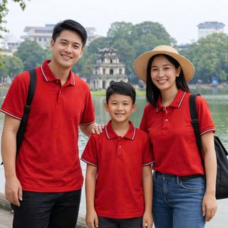 Áo Polo Nam Nữ 100% Cotton Cổ Bẻ Cao Cấp - Áo Thun Gia Đình Co Giãn Thấm Hút Size 1-XXXL Hà Đinh