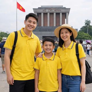 Áo Polo Nam Nữ 100% Cotton Cổ Bẻ Cao Cấp - Áo Thun Gia Đình Co Giãn Thấm Hút Size 1-XXXL Hà Đinh