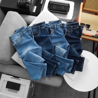 Jean Dài nam 4 Colors.   Chất jean chính phẩm co giản xịn sò dày dặn fom slim.