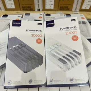 Sạc dự phòng Sendem P900 20000Mah tích hợp 4 dây sạc (Có VAT)