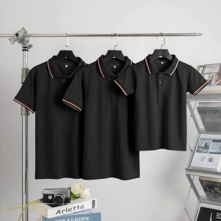 Áo thun cổ bẻ Nam Nữ 100% Cotton Polo Cao Cấp - Áo Thun Gia Đình Co Giãn Thấm Hút Size 1-XXXL Hà Đinh