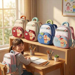 BALO CHO BÉ MẪU GIÁO HÌNH GẤU HAPPY CỰC ĐÁNG YÊU A9556 - PIPI STORE