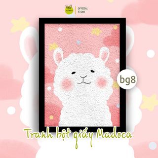 Tranh bột giấy MADOCA tranh trang trí nhà cửa, tranh bột giấy tự làm size A4