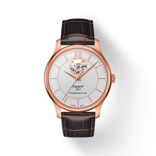 ĐỒNG HỒ NAM SIÊU CẤP TIXOT DÂY DA MẶT TRẮNG VIỀN ĐỒNG AUTOMATIC FULLBOX HÃNG