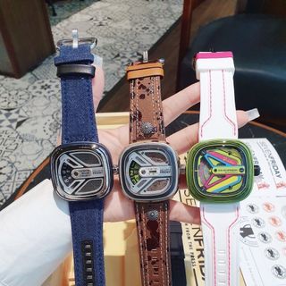 ĐỒNG HỒ NAM SIÊU CẤP SEV7N PRIDAY MÁY CƠ MẶT MŨI TÊN TẶNG DÂY FULLBOX