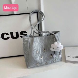 Túi xách kèm móc khoá đám mây