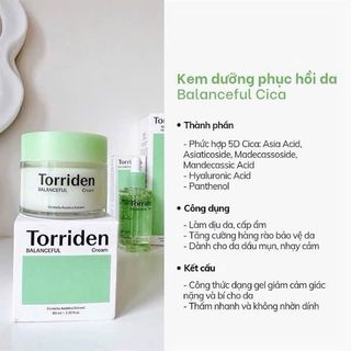 Kem dưỡng và serum Torriden Xanh lá