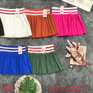 Váy xếp ly lưng thun bản lớn