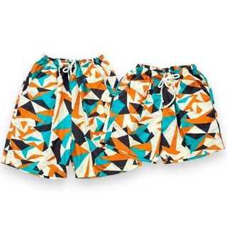 Quần đôi đi biển rực rỡ Quần đùi nam nữ nhiều mẫu họa tiết Hà Đinh